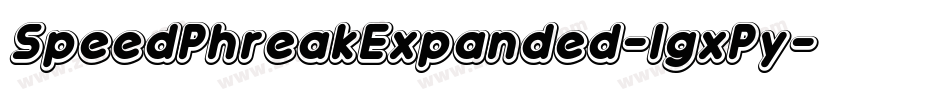 SpeedPhreakExpanded-lgxPy字体转换 SpeedPhreakExpanded-lgxPy字体转换