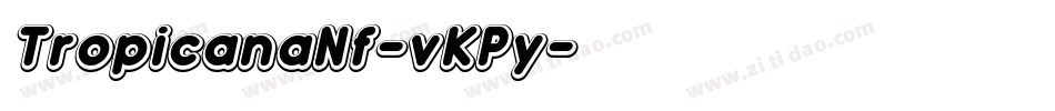 TropicanaNf-vKPy字体转换