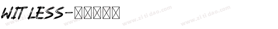 Witless字体转换