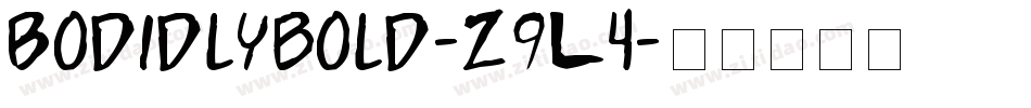 Bodidlybold-z9L4字体转换