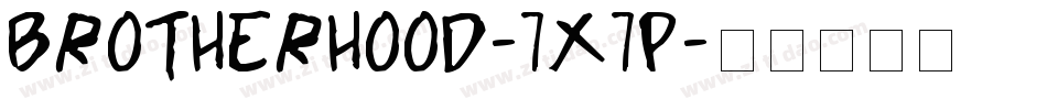 Brotherhood-7x7P字体转换