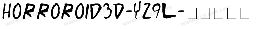 Horroroid3D-YZ9L字体转换