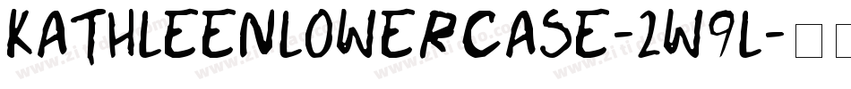 Kathleenlowercase-2W9l字体转换