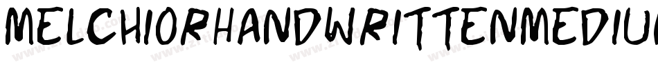 MelchiorHandwrittenMedium-KR7p字体转换