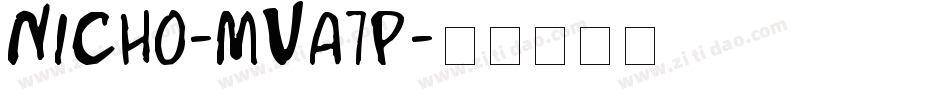 Nicho-MVA7P字体转换