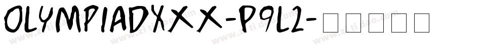 OlympiadXxx-P9l2字体转换