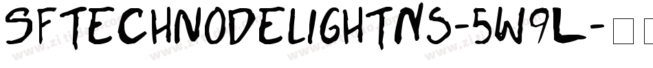 SfTechnodelightNs-5W9L字体转换