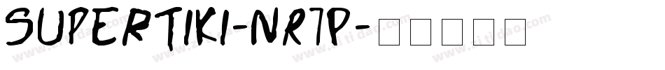 Supertiki-nR7P字体转换