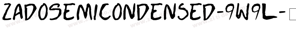 ZadoSemiCondensed-9w9L字体转换