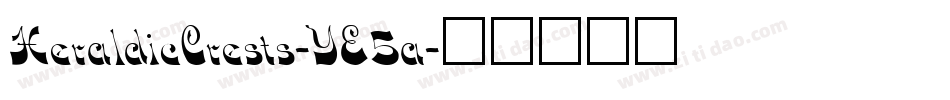 HeraldicCrests-YE5a字体转换