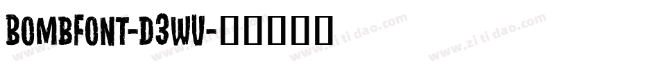 BombFont-d3wV字体转换