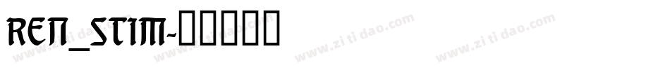 REN_STIM字体转换
