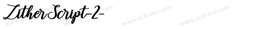 ZitherScript-2字体转换