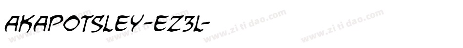 Akapotsley-eZ3l字体转换 Akapotsley-eZ3l字体转换
