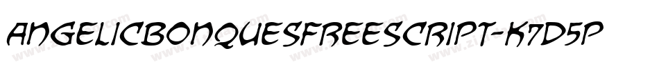 AngelicbonquesfreeScript-K7d5p字体转换