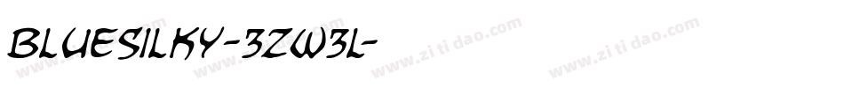 Bluesilky-3zw3L字体转换