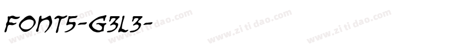 Font5-g3L3字体转换