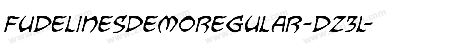 FudelinesDemoRegular-dz3l字体转换
