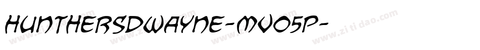 HunthersDwayne-MVO5P字体转换