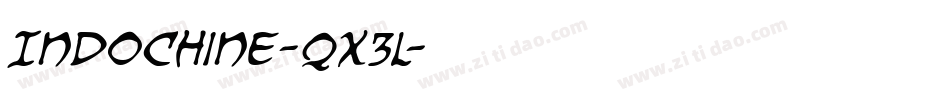 Indochine-qX3l字体转换
