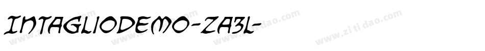 IntaglioDemo-zA3L字体转换 IntaglioDemo-zA3L字体转换