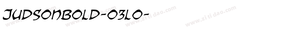 Judsonbold-o3l0字体转换