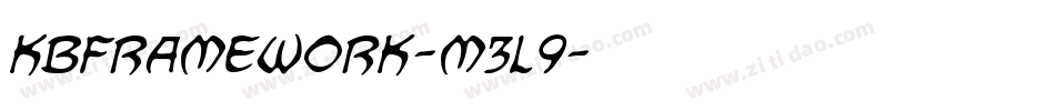 Kbframework-m3L9字体转换