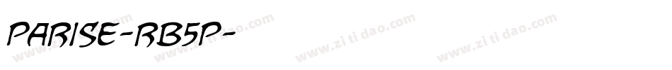 Parise-rB5p字体转换 Parise-rB5p字体转换