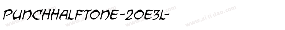 PunchHalftone-2OE3l字体转换