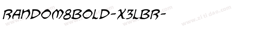Random8Bold-x3LBr字体转换