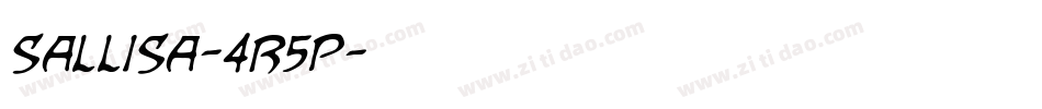 Sallisa-4r5p字体转换 Sallisa-4r5p字体转换