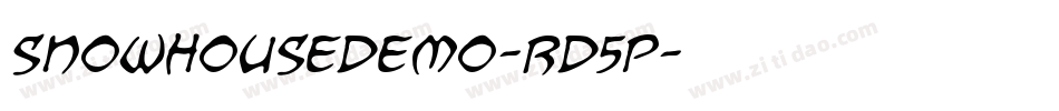 Snowhousedemo-rd5p字体转换