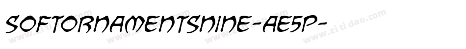 Softornamentsnine-AE5p字体转换 Softornamentsnine-AE5p字体转换
