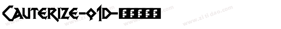 Cauterize-q1d字体转换