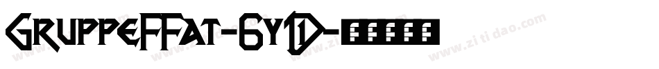 GruppeFFat-6y1D字体转换