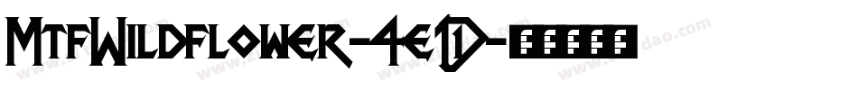 MtfWildflower-4e1D字体转换