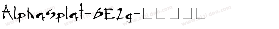 Alphasplat-6E2g字体转换