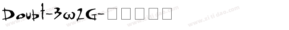 Doubt-3w2G字体转换