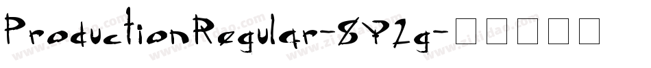 ProductionRegular-8Y2g字体转换