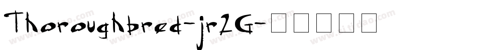 Thoroughbred-jr2G字体转换