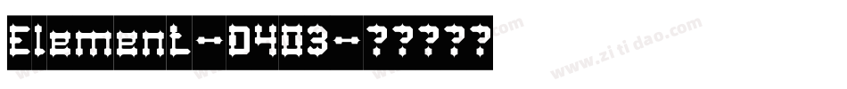Element-D4O3字体转换