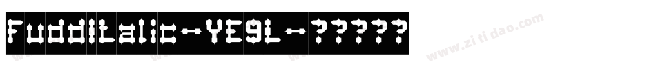 FuddItalic-YE9L字体转换