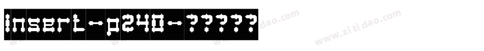 Insert-pZ4O字体转换