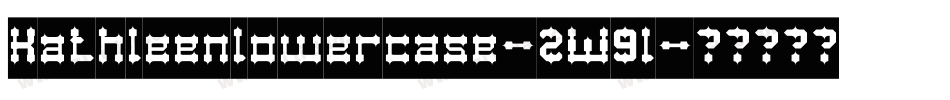 Kathleenlowercase-2W9l字体转换