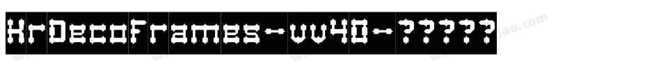 KrDecoFrames-vv4O字体转换 KrDecoFrames-vv4O字体转换