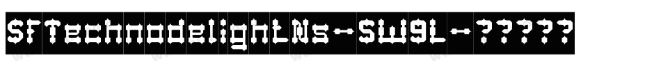 SfTechnodelightNs-5W9L字体转换