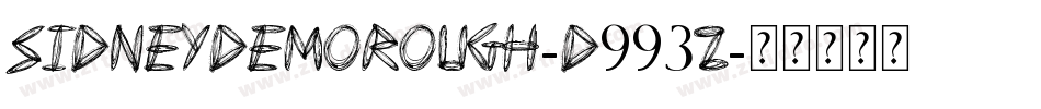 SidneyDemoRough-d993Z字体转换
