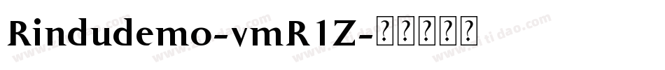Rindudemo-vmR1Z字体转换