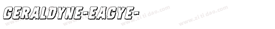 Geraldyne-EaGye字体转换
