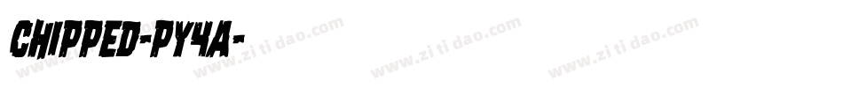 Chipped-py4a字体转换